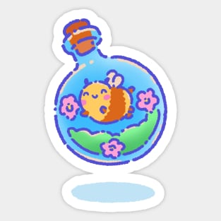 Bee in a bottle 2 Sticker